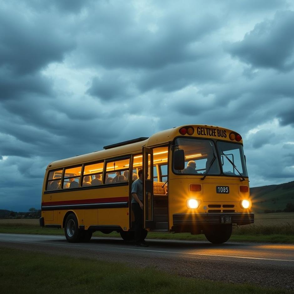 Dream : Getting off a minibus in a dream
