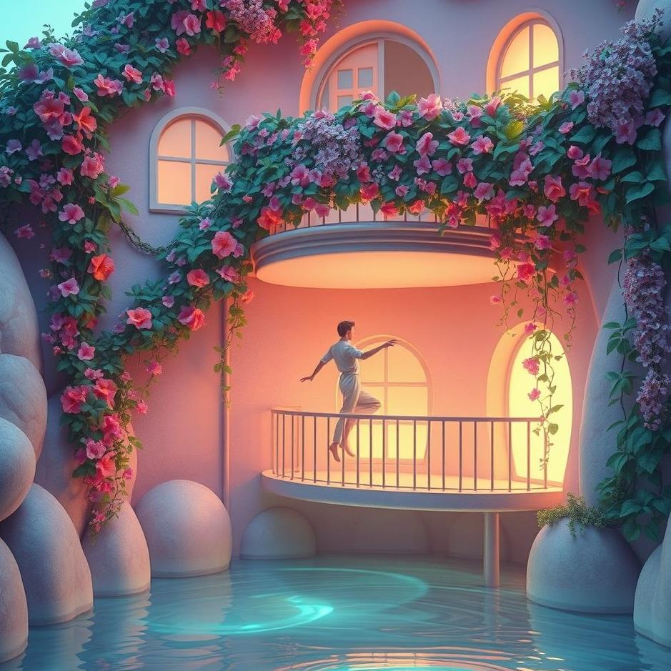 Dream : Getting off the balcony in a dream