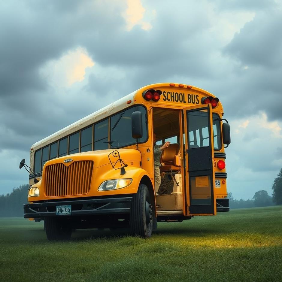 Dream : Getting off the school bus in a dream