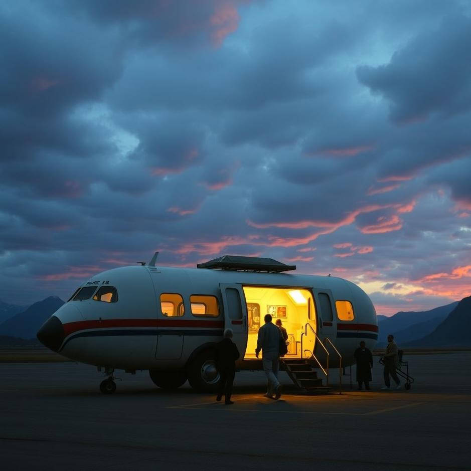 Dream : Getting off the shuttle in a dream