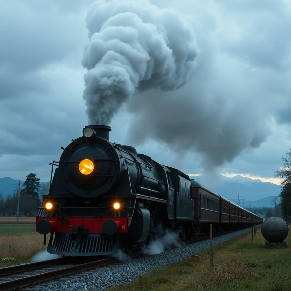 Dream : Getting on a black train in a dream