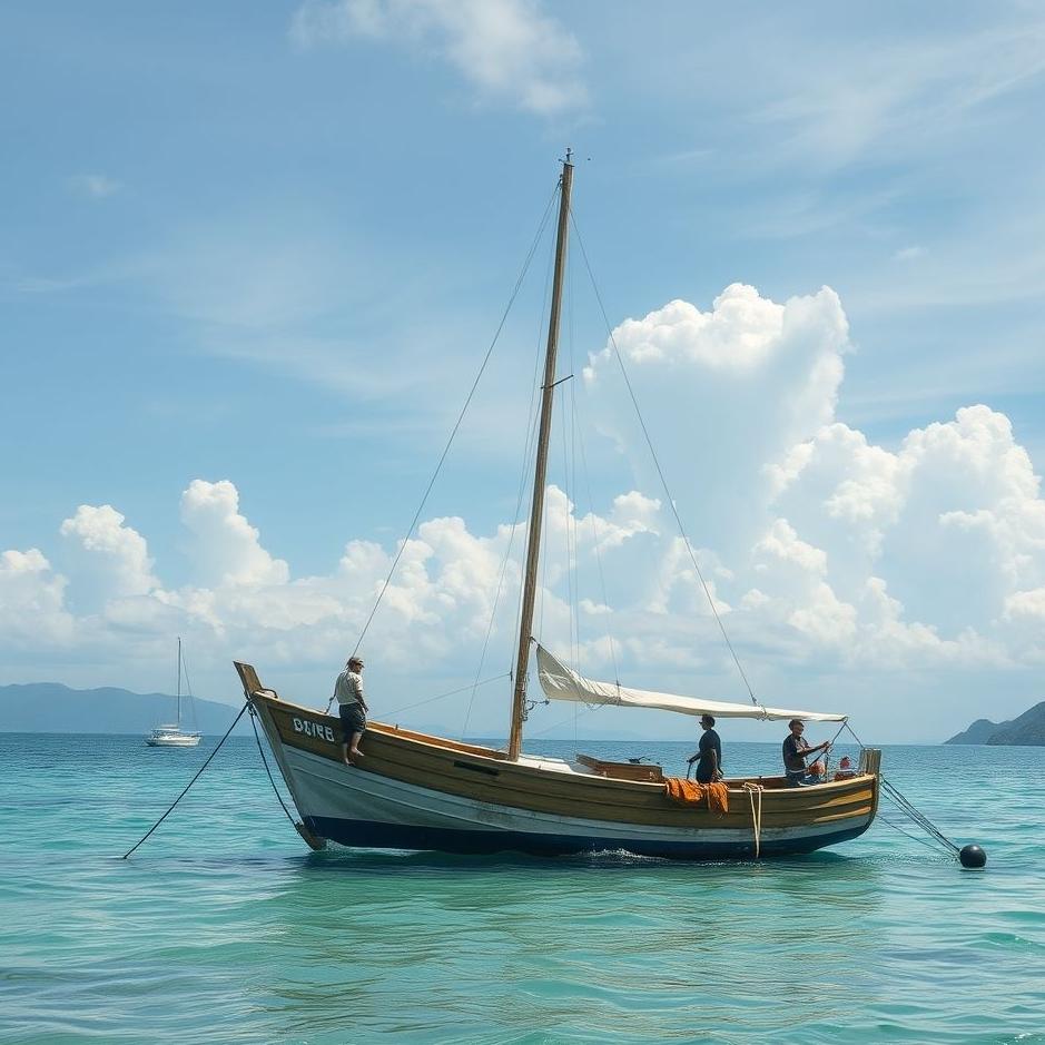 Dream : Getting on a boat on land in a dream