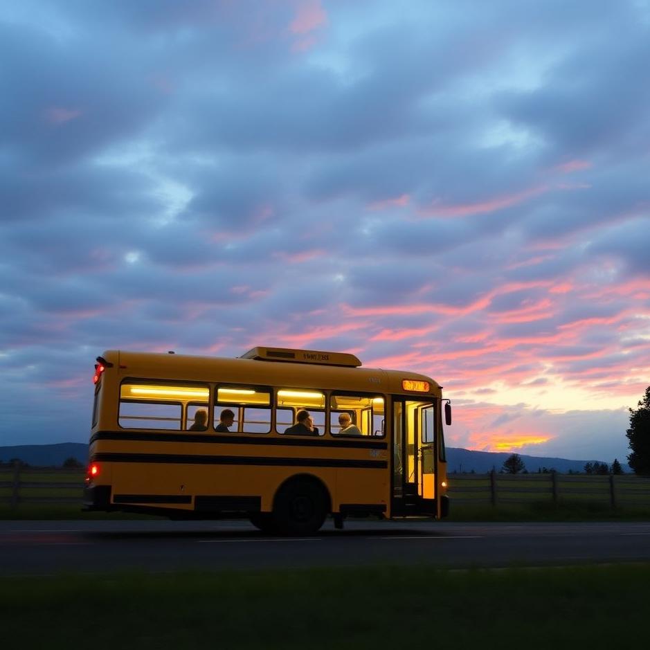 Dream : Getting on a bus and going in a dream