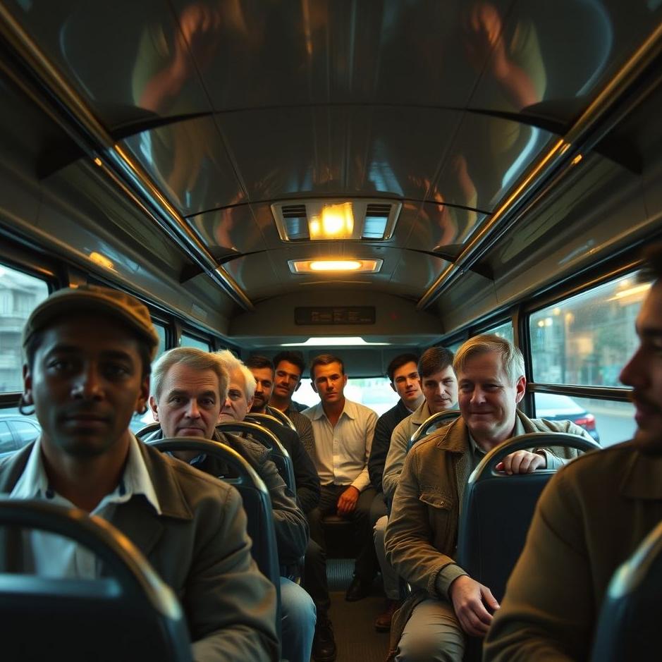 Dream Dictionary : Getting on a bus full of men in your dream