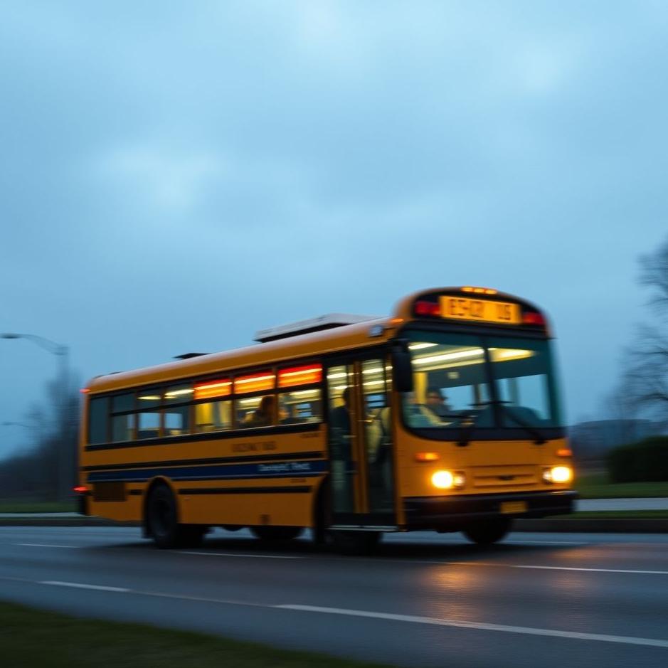 Dream : Getting on a bus running in a dream