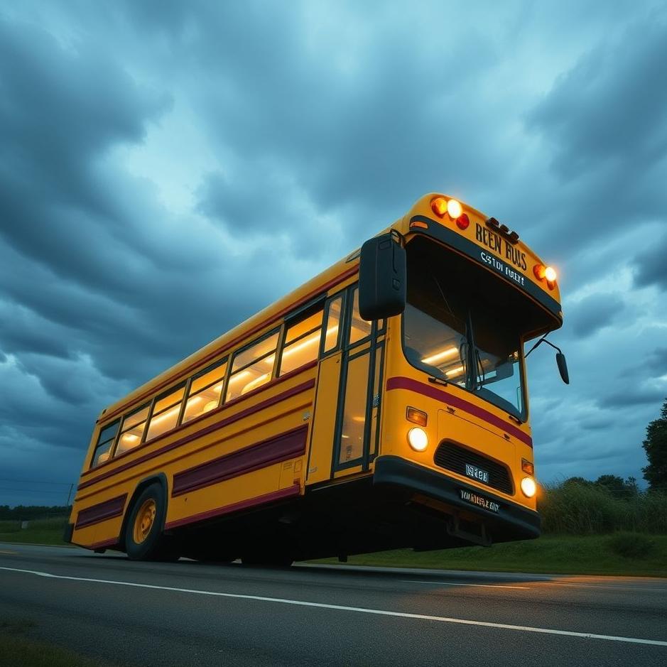 Dream : Getting on a bus upside down in a dream