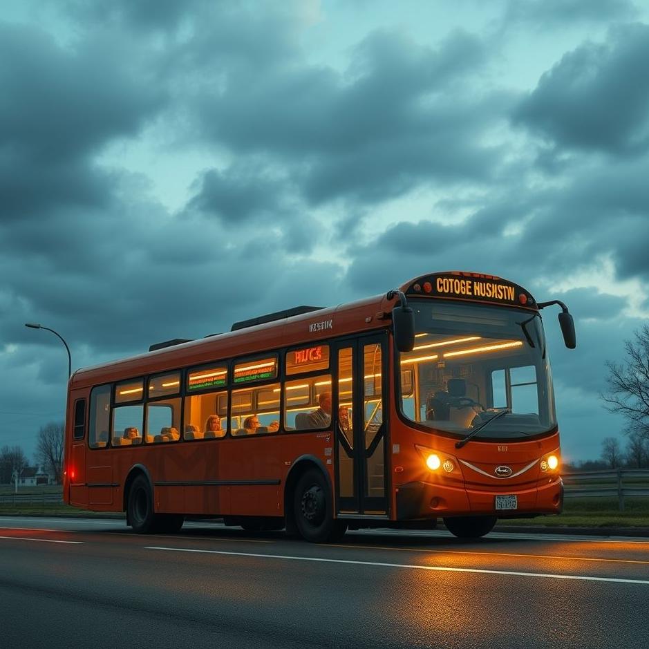 Dream : Getting on a business bus in a dream