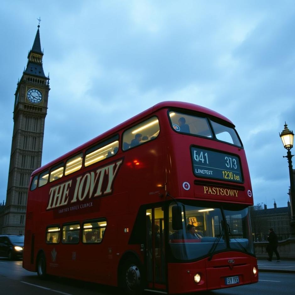 Dream : Getting on a double-decker bus in a dream
