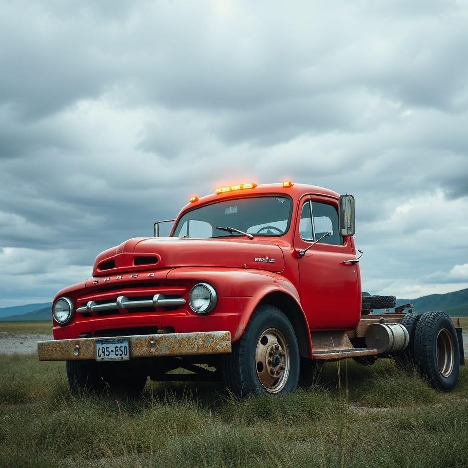 Dream : Getting on a red truck in a dream