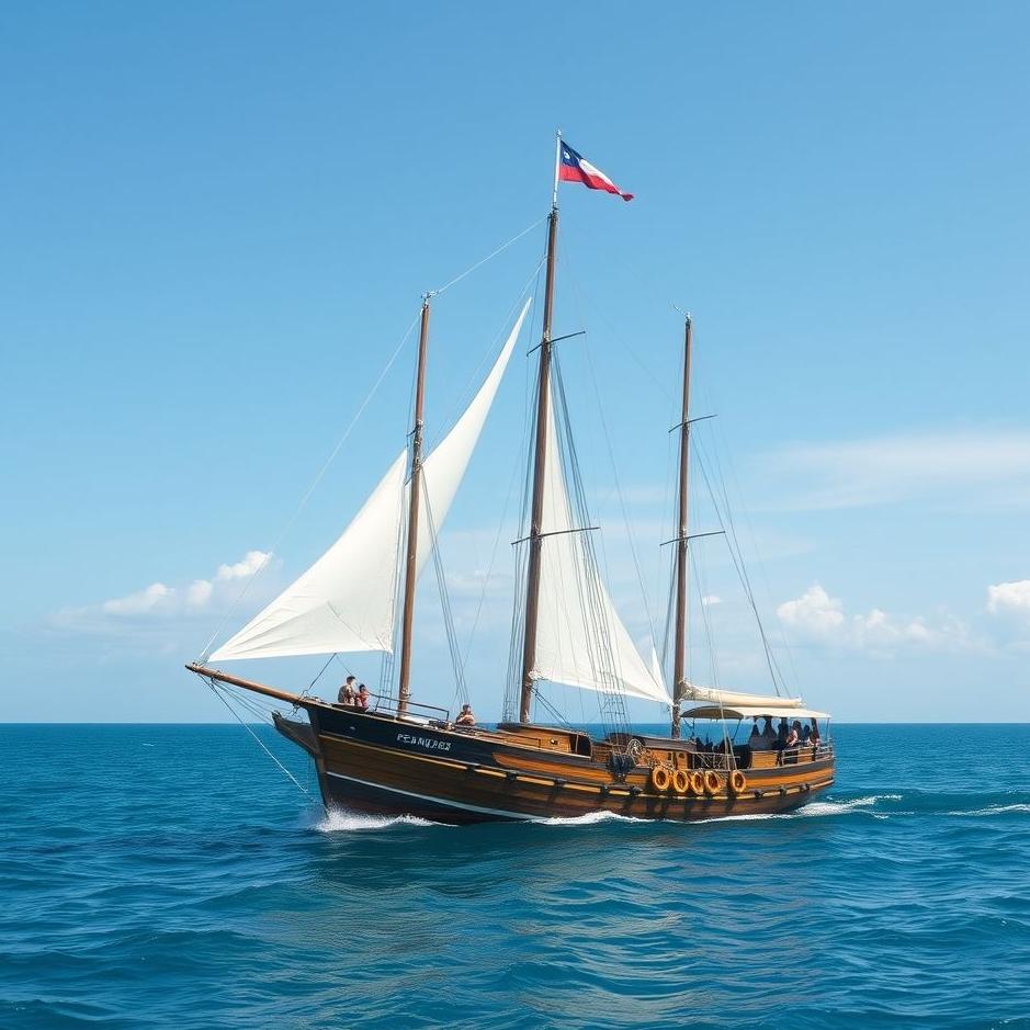 Dream : Getting on a ship in a blue sea in a dream