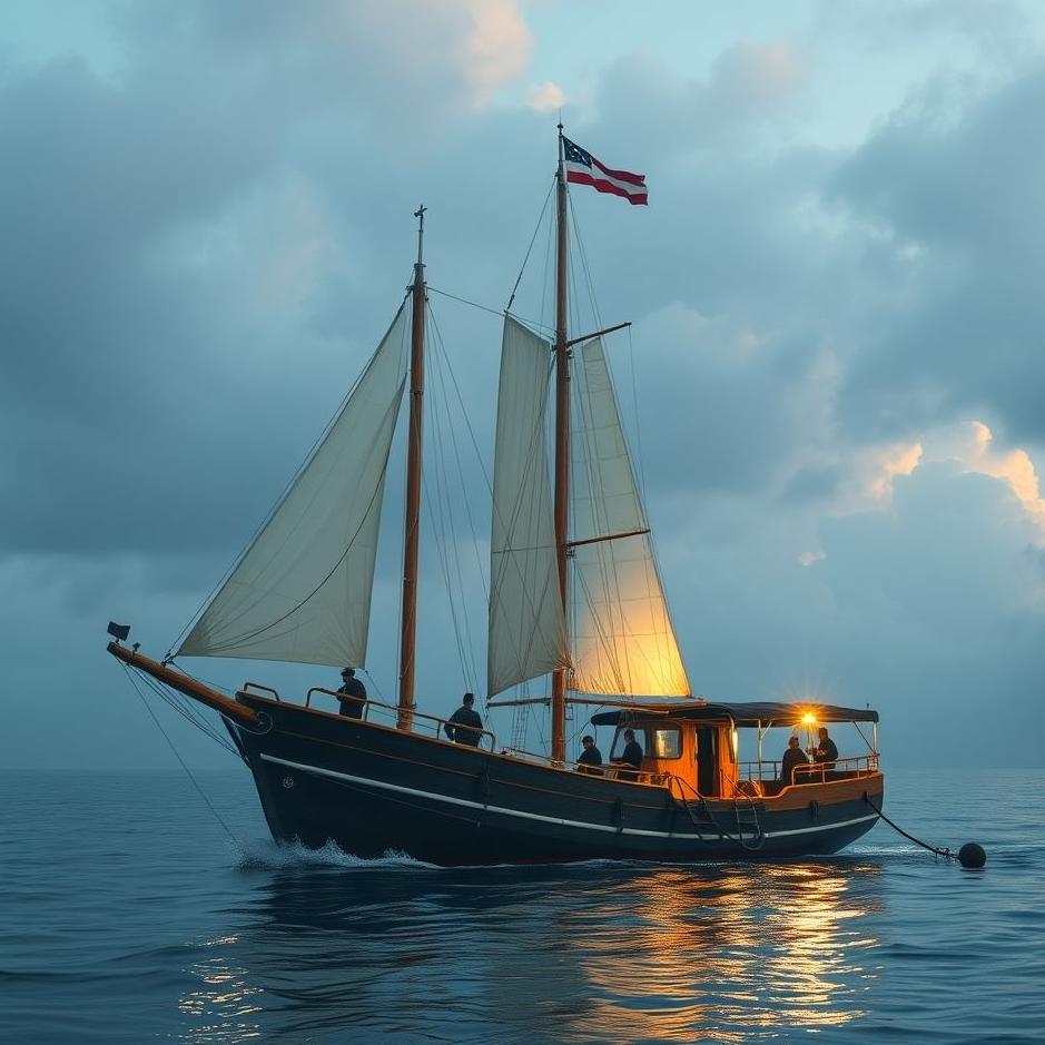 Dream : Getting on a small ship in a dream