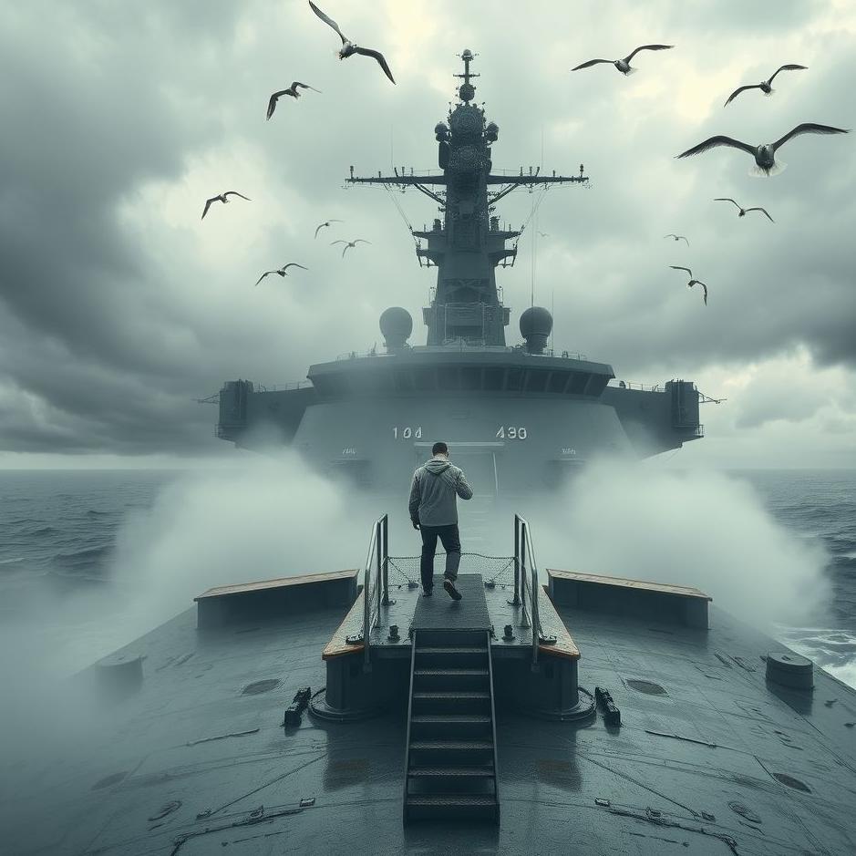 Dream : Getting on a warship in a dream
