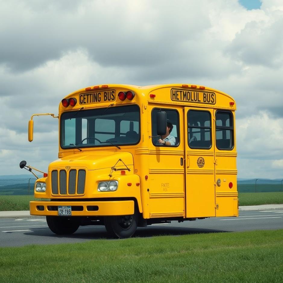 Dream : Getting on a yellow bus in a dream