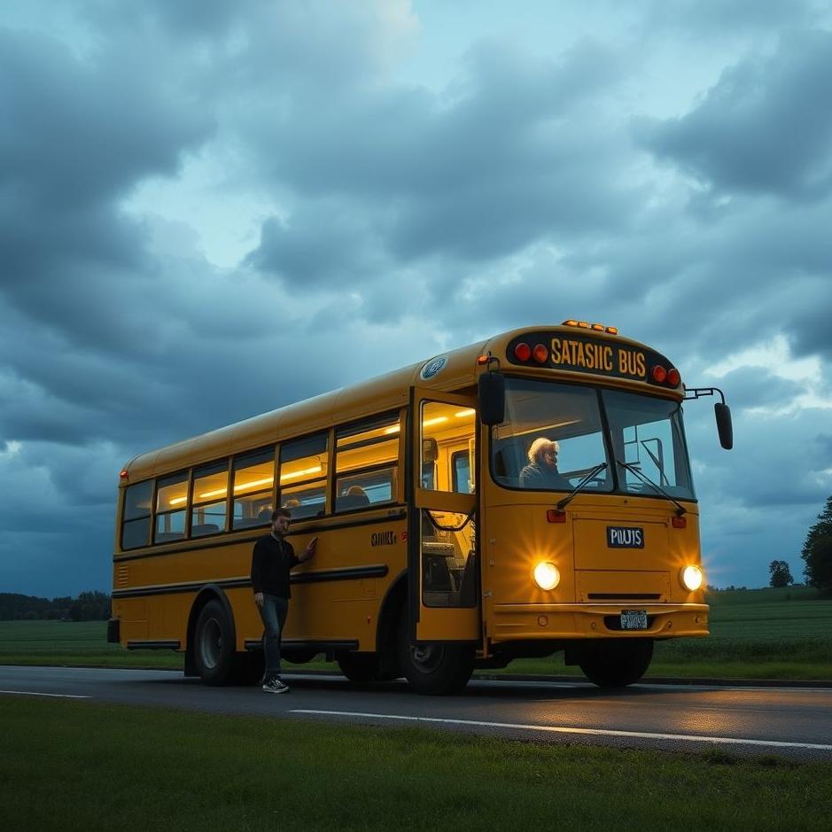 Dream : Getting on and off the bus in a dream
