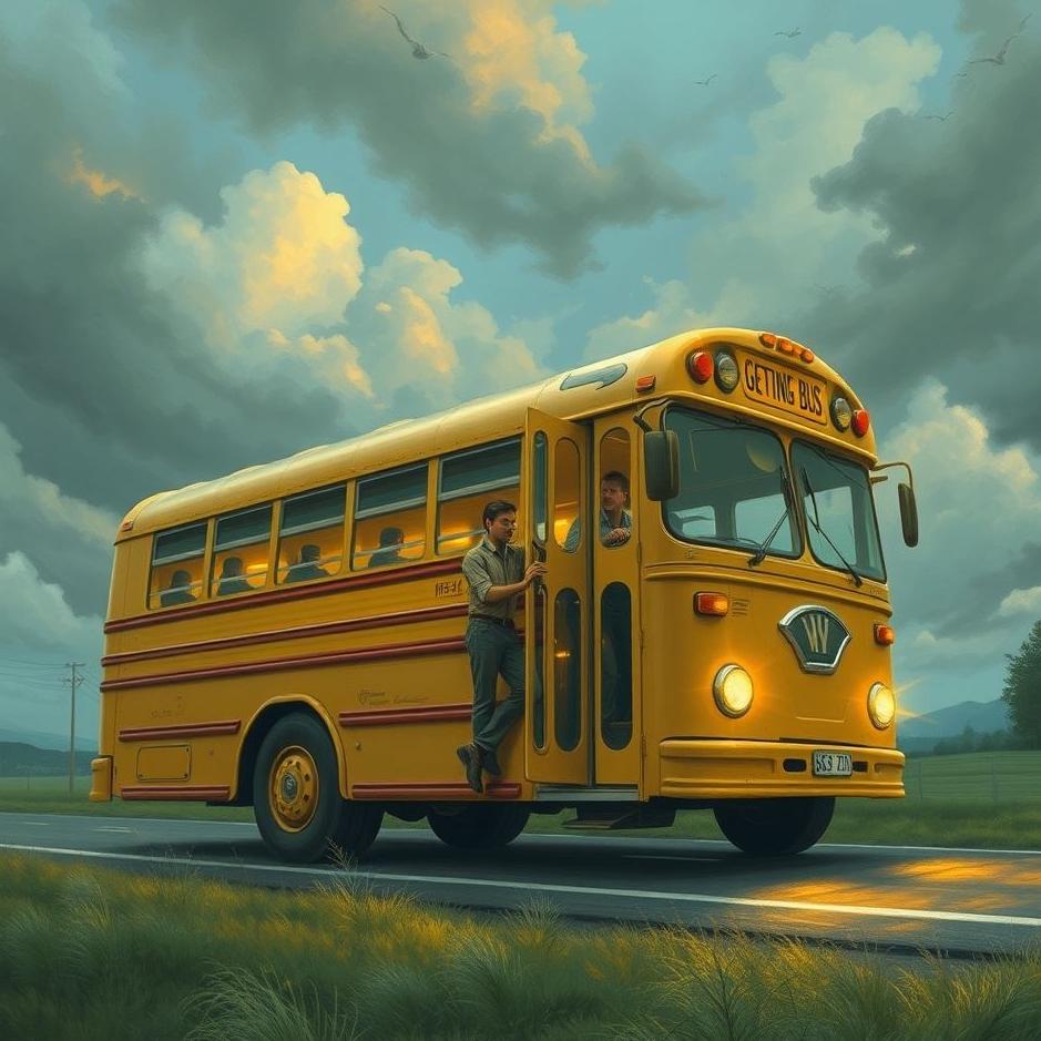 Dream : Getting on the bus with the boss in a dream