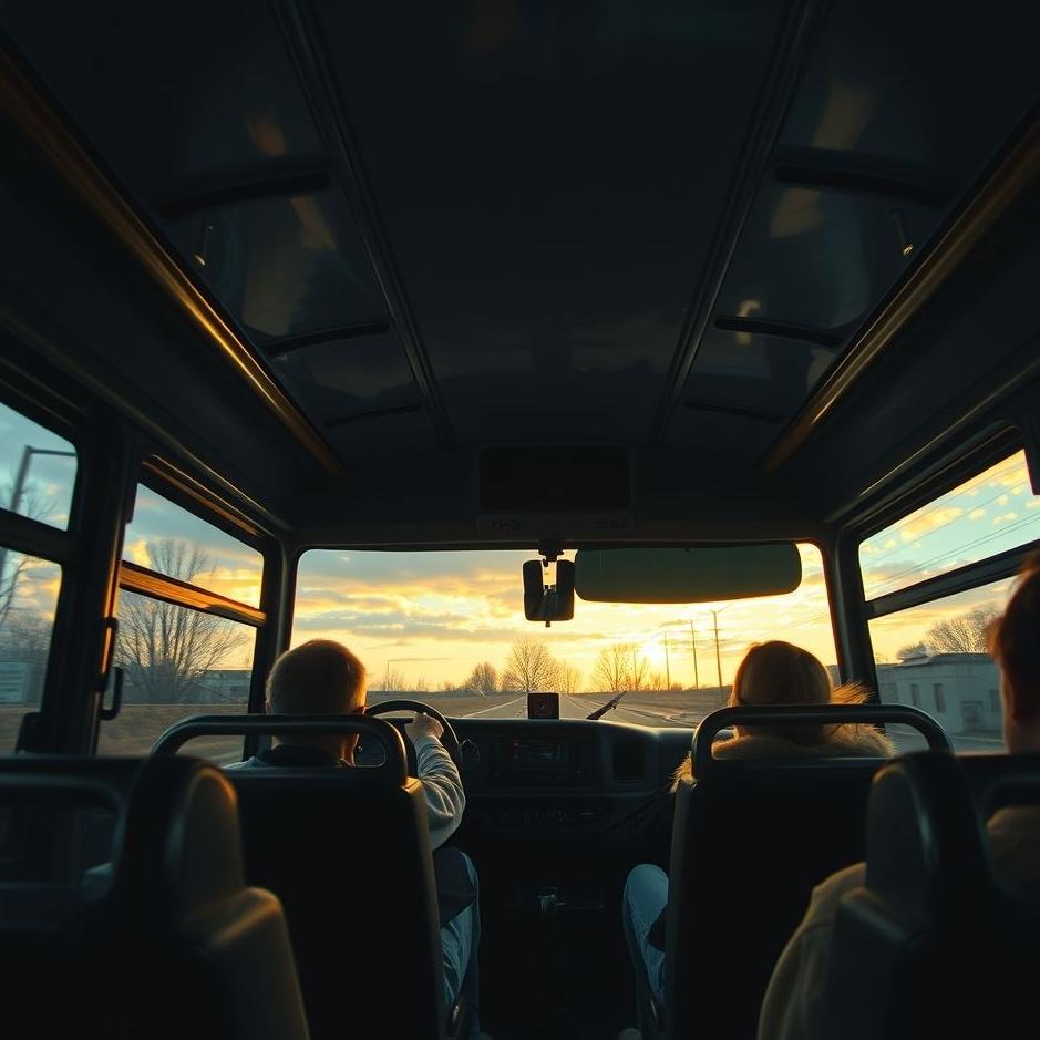 Dream : Getting on the front seat of a bus in a dream