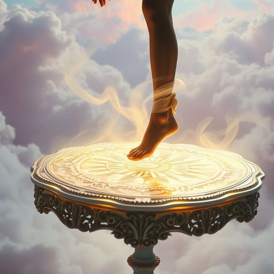 Dream : Getting on the table in a dream