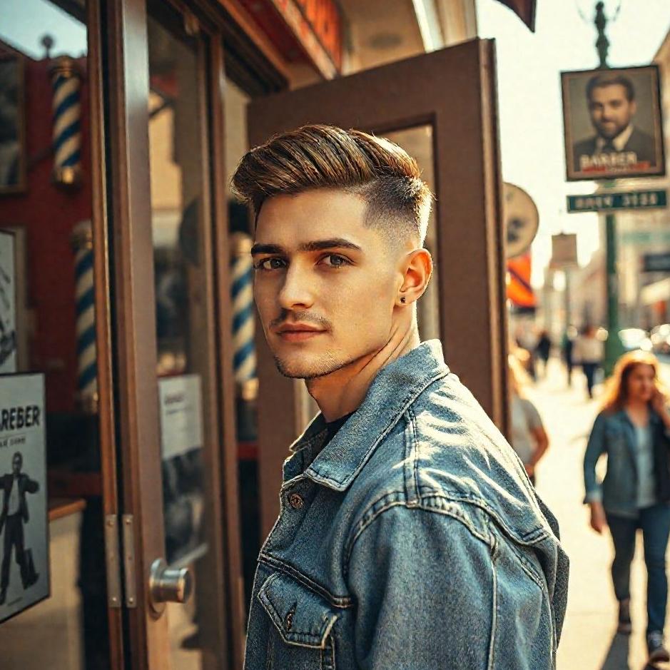 Dream : Getting out of a barber's shop 