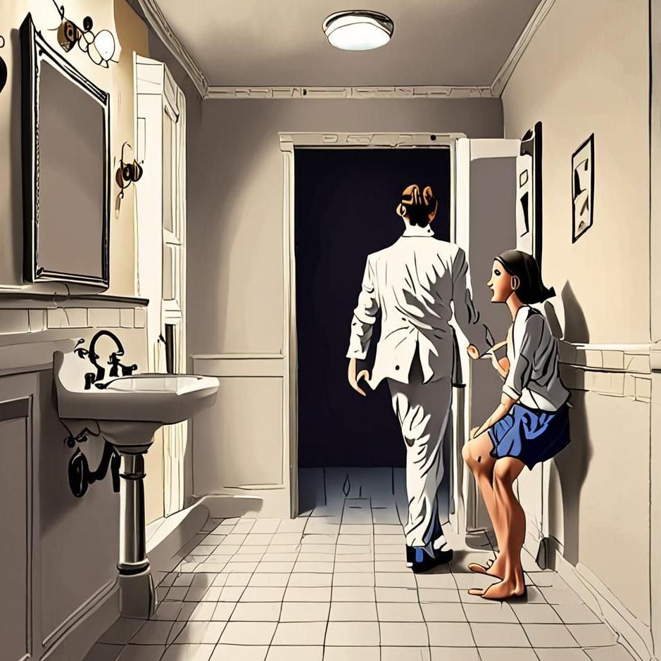 Dream : Getting out of a bathroom