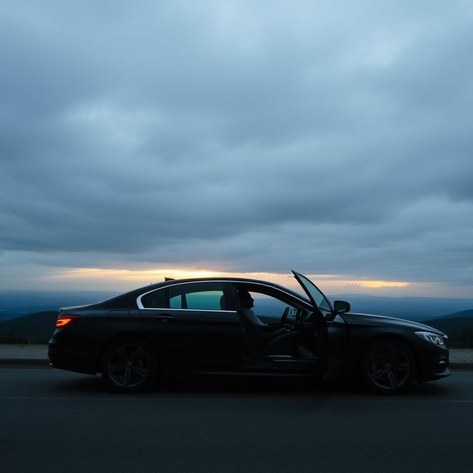 Dream : Getting out of a black car in a dream