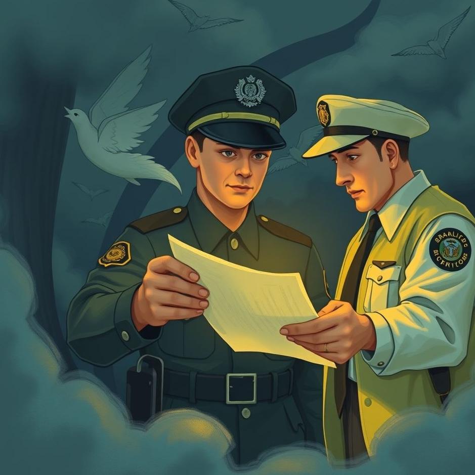 Dream : Getting paper from the police in a dream