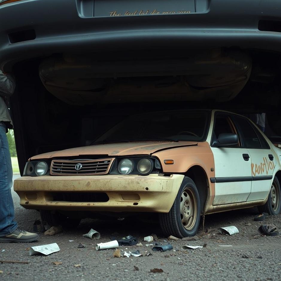 Dream : Getting rid of crushed under the car in the dream