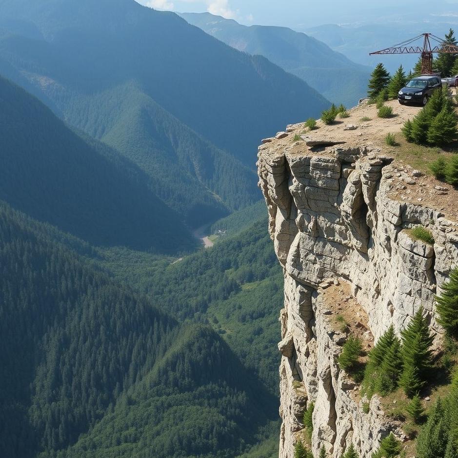 Dream Dictionary : Getting rid of falling from the cliff by car