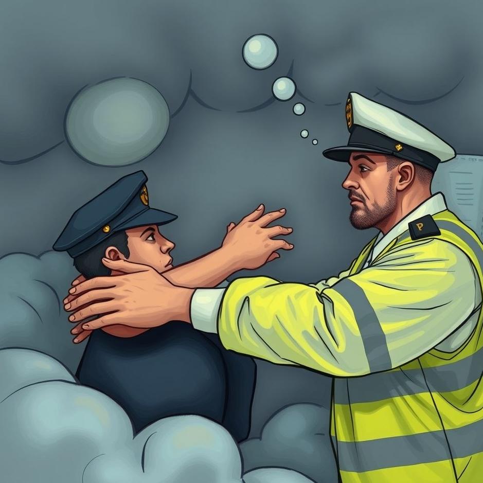 Dream : Getting slapped by the police in a dream