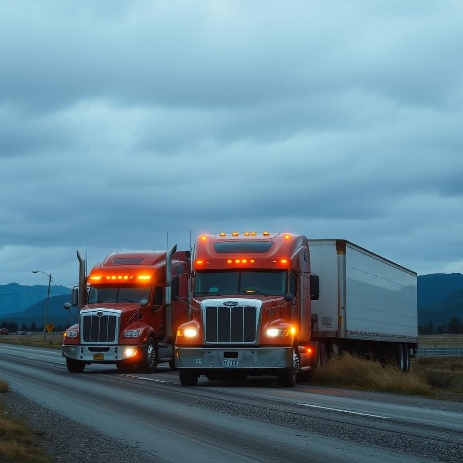 Dream : Getting stuck between trucks in a dream