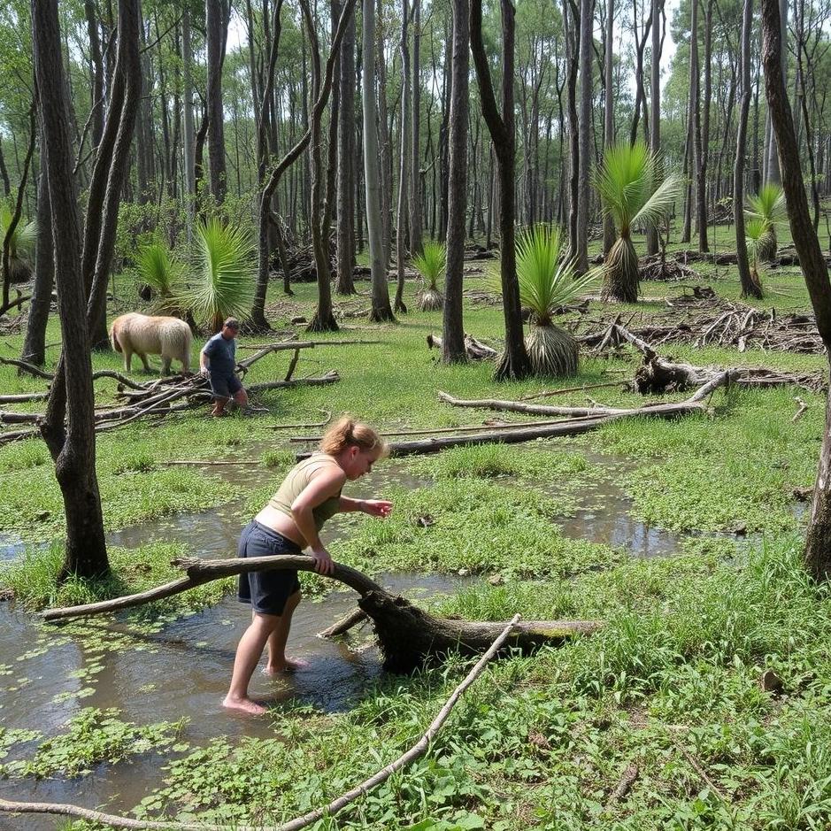 Dream : Getting stuck in a swamp