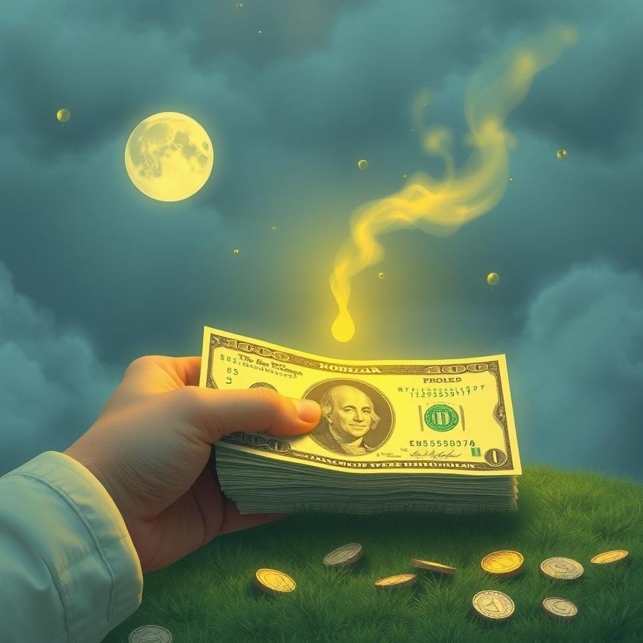 Dream : Getting stuck with money in a dream