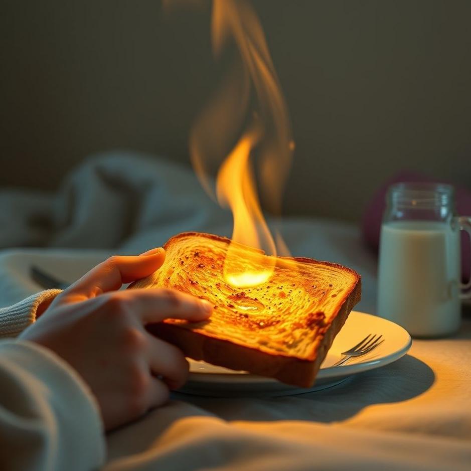 Dream : Getting toast from the canteen in your dream