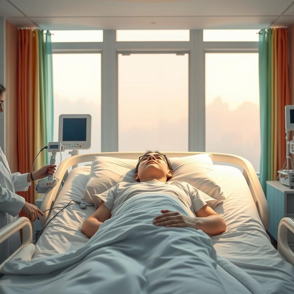 Dream : Getting treatment in a hospital in a dream