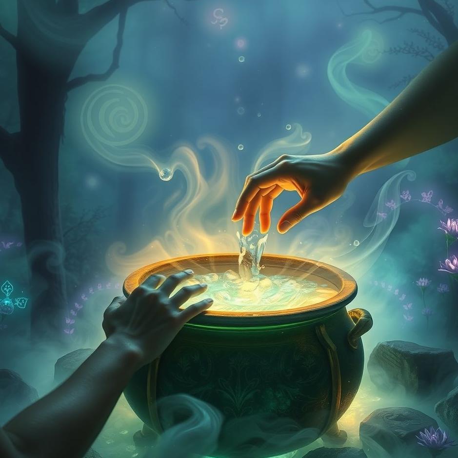Dream : Getting water from a cauldron in a dream
