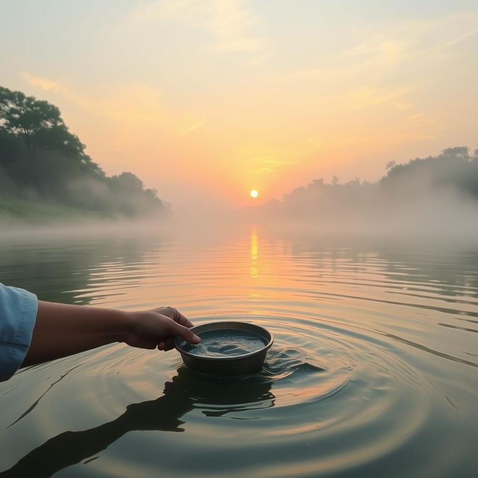 Dream : Getting water from a river in a dream