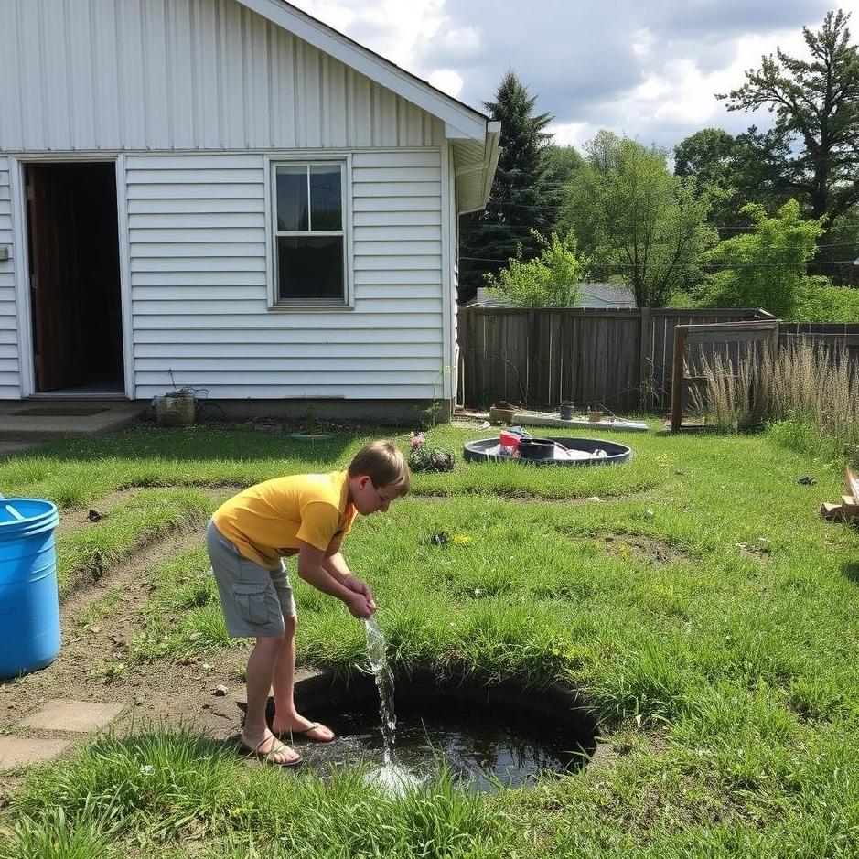 Dream : Getting water from the house