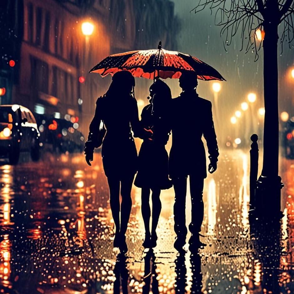 Dream : Getting wet in the rain with your lover in a dream