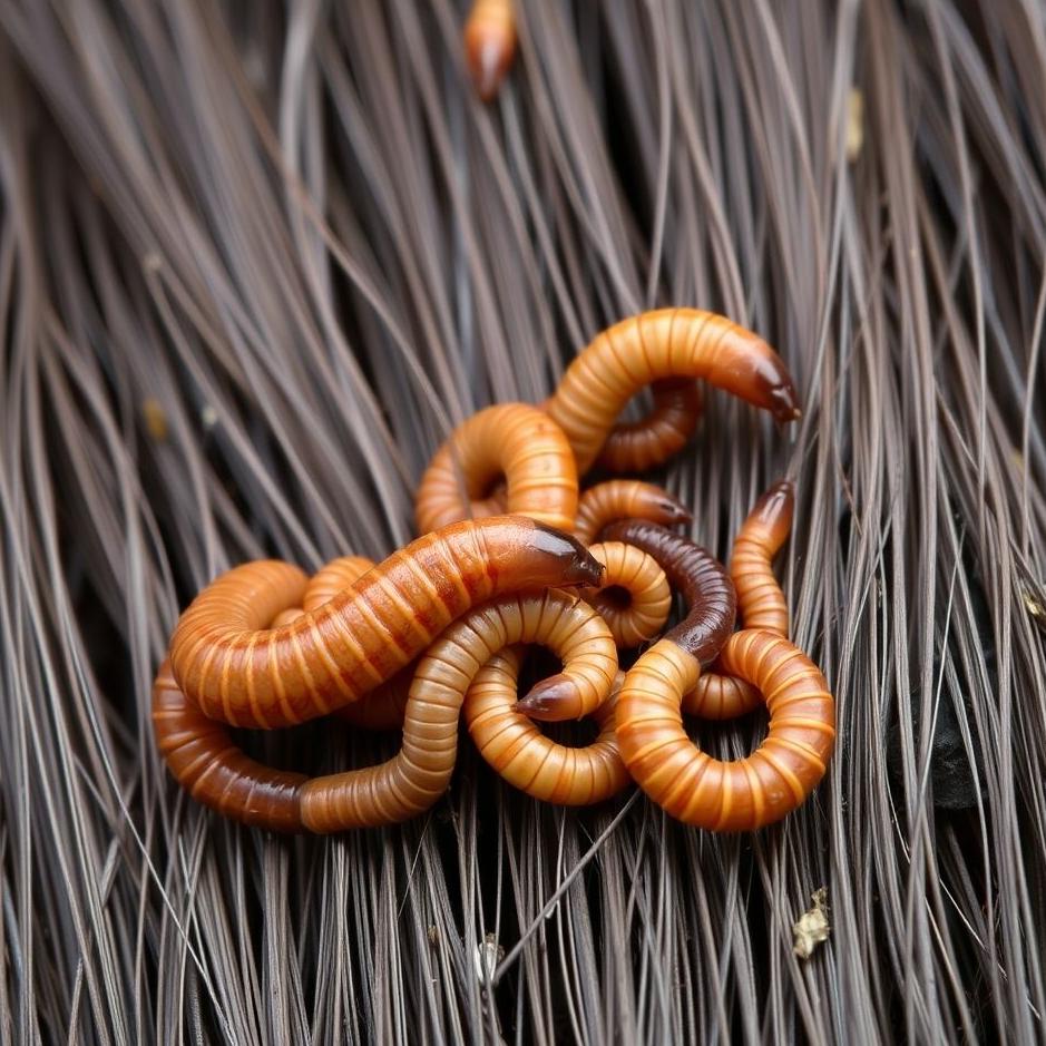 Dream : Getting worms out of hair