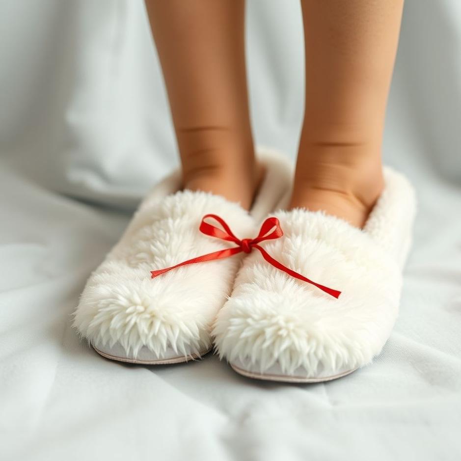 Dream : Gifting white slippers 