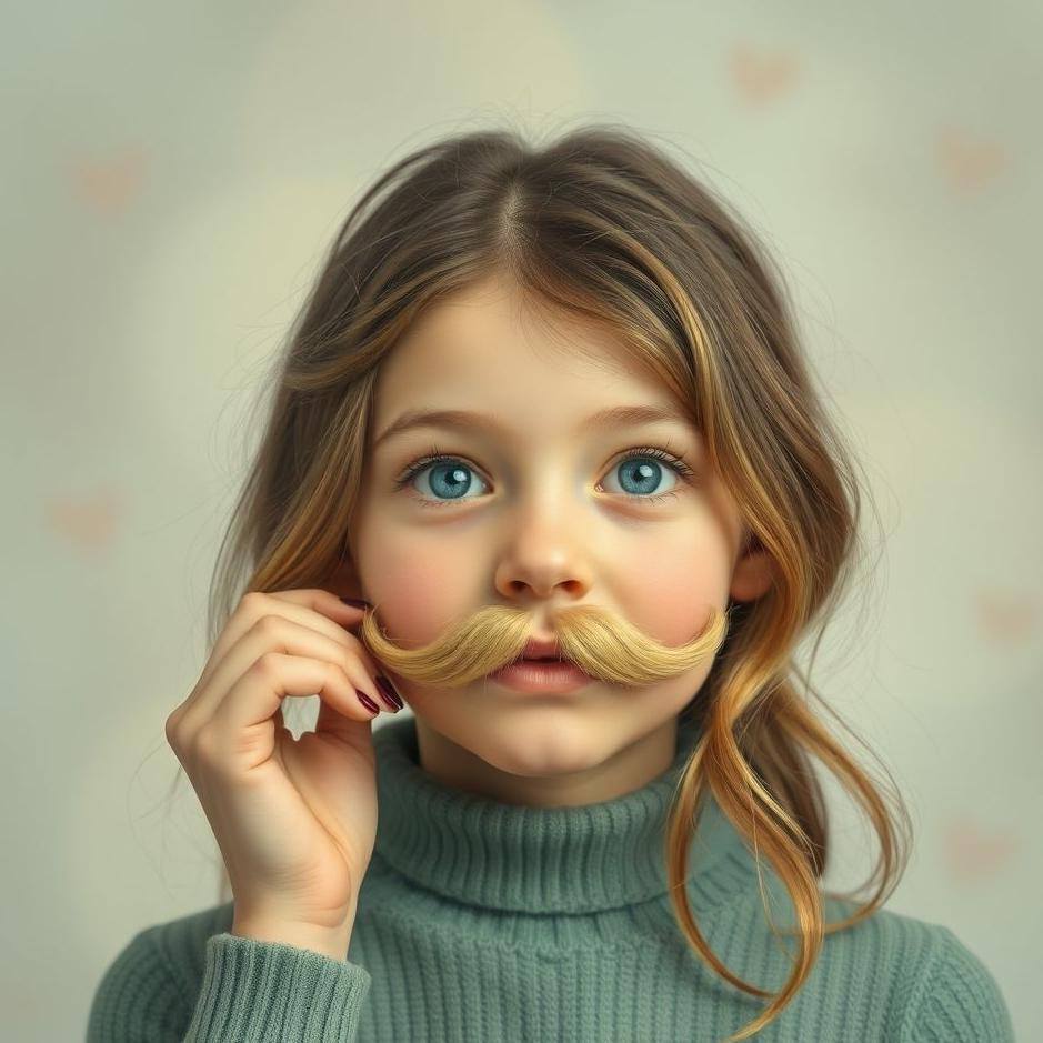 Dream : Girl grow a moustache in a dream