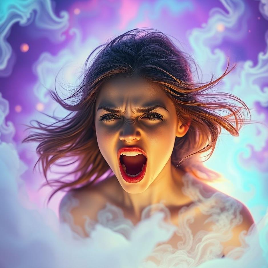 Dream : Girl shouting in the dream