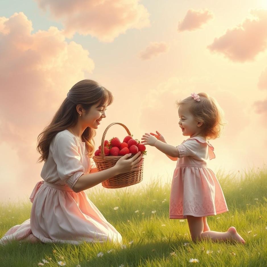 Dream : Give strawberries to mother in the dream
