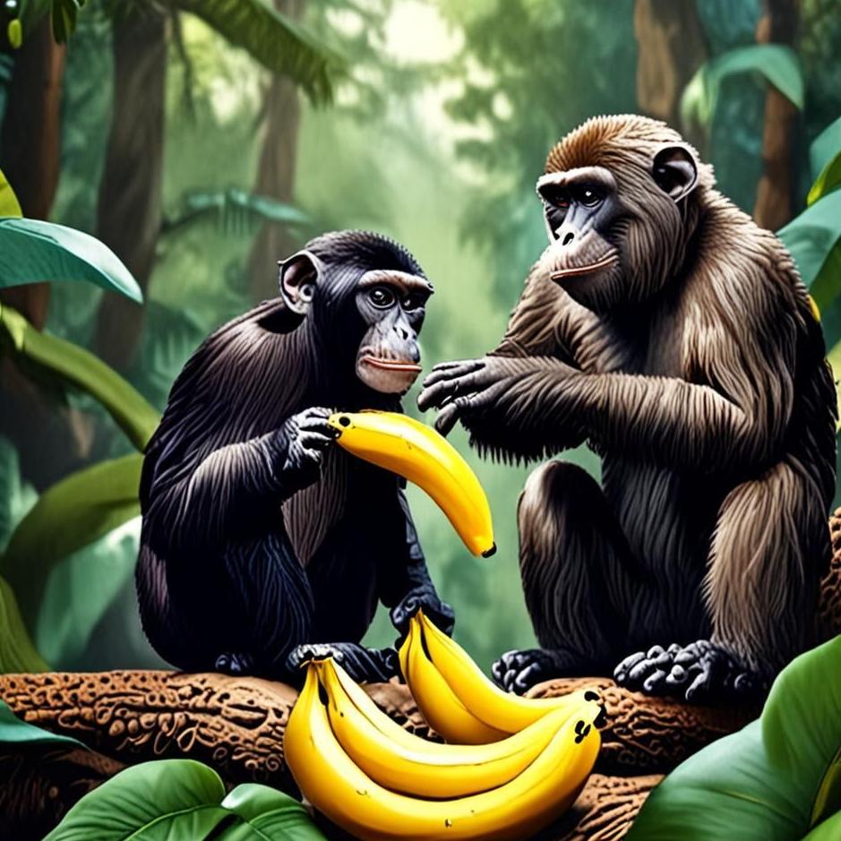 Dream : Giving a banana to a monkey in a dream