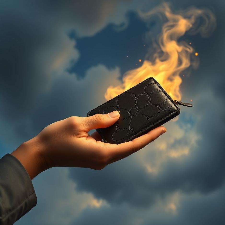 Dream : Giving a black wallet in a dream
