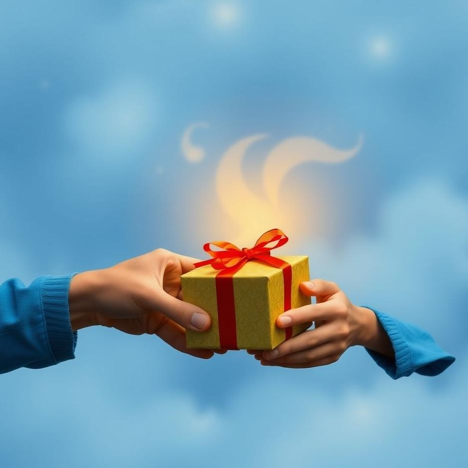 Dream : Giving a blue shirt as a gift in a dream