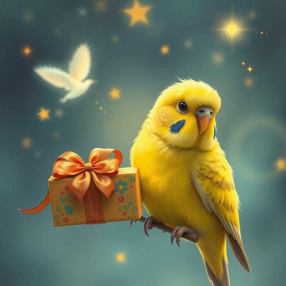 Dream : Giving a budgie as a gift in a dream