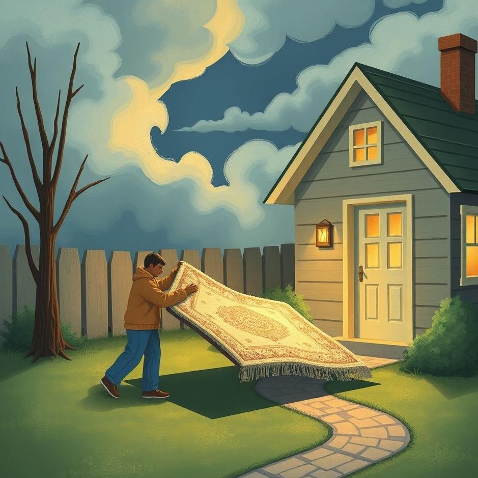 Dream : Giving a carpet to a neighbor in a dream