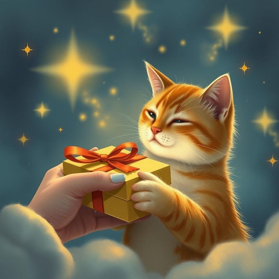 Dream : Giving a cat as a gift in a dream