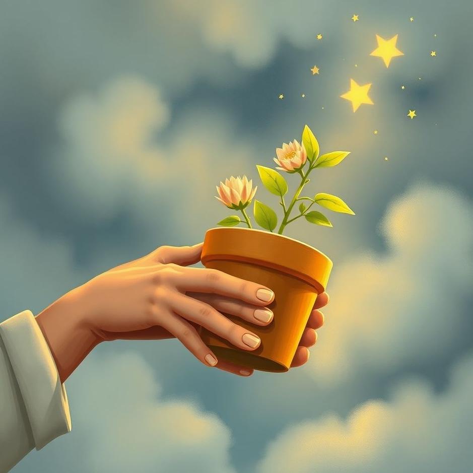 Dream : Giving a flower pot as a gift in a dream