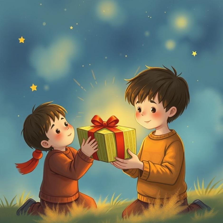 Dream : Giving a gift to a boy in a dream